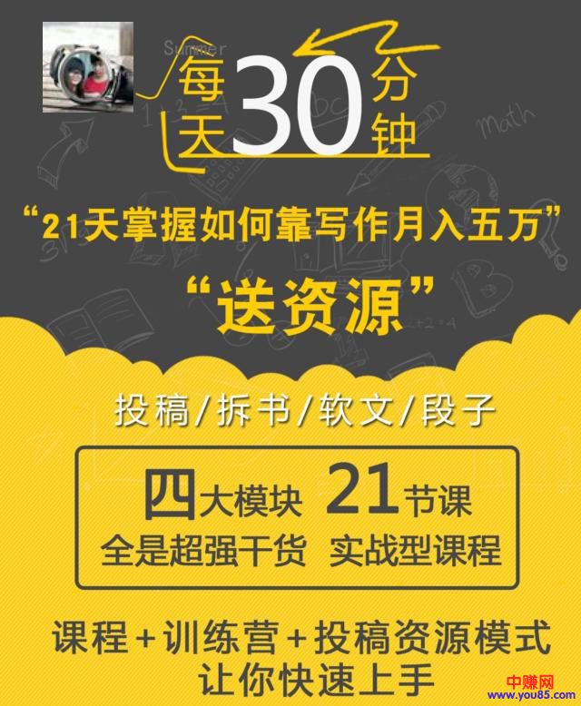 图片[2]-（906期）每天30分钟 21天掌握如何靠写作月赚50000（全套21节视频课程） - 副业心选-副业心选