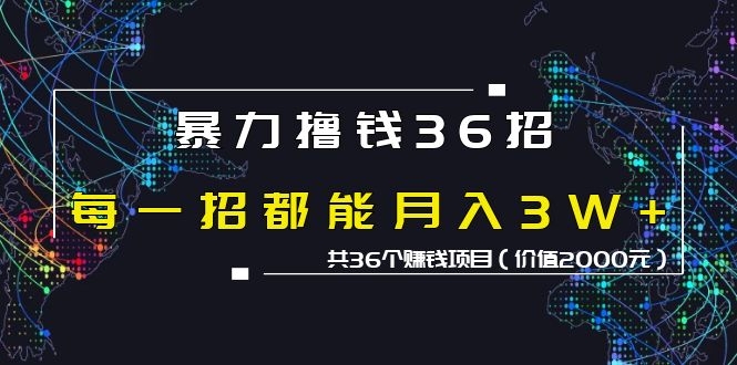 图片[2]-（1149期）暴力撸钱36招，每一招都能月入30000+共36个赚钱项目（价值2000元） - 副业心选-副业心选
