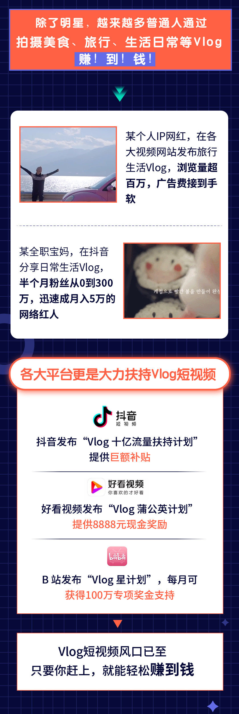 图片[3]-（1287期）0基础速成《Vlog短视频变现课》只需一部手机 教你月入过万(首发17节无水印) - 副业心选-副业心选