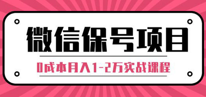 （1315期）微信保号项目,每天引流量100-200粉，0成本月入1-2万实战课程（完结）无水印-副业心选