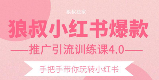 （1407期）小红书爆款推广引流训练课4.0，手把手带你玩转小红书（全套课程）-副业心选