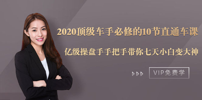 （1482期）2020顶级车手必修的10节直通车课：亿级操盘手手把手带你七天小白变大神-副业心选