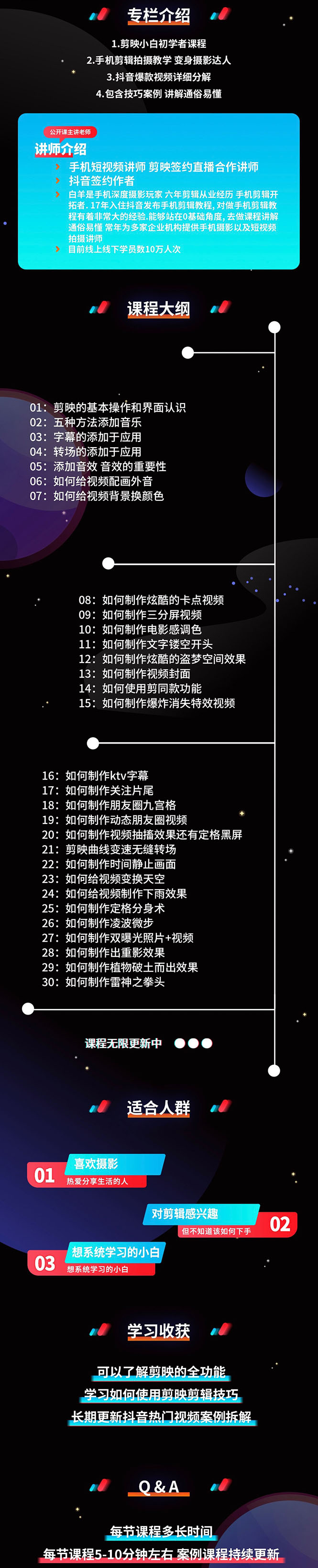 图片[2]-（1548期）剪映剪辑技巧，轻松用手机剪出大片，多学一门技能，涨粉赚钱两不误 - 副业心选-副业心选