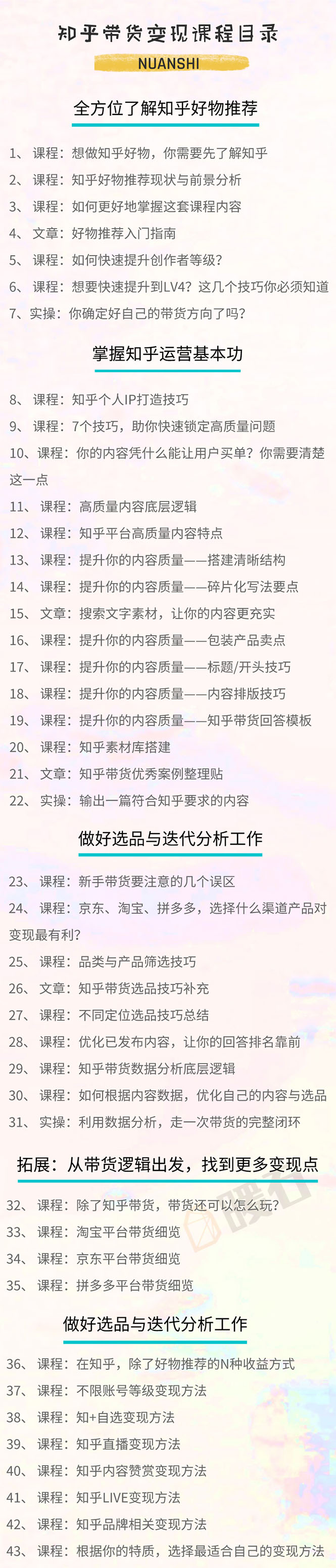 图片[2]-（1594期）暖石·知乎带货变现训练营：教你0成本实现睡后收入，告别拿死工资的生活 - 副业心选-副业心选