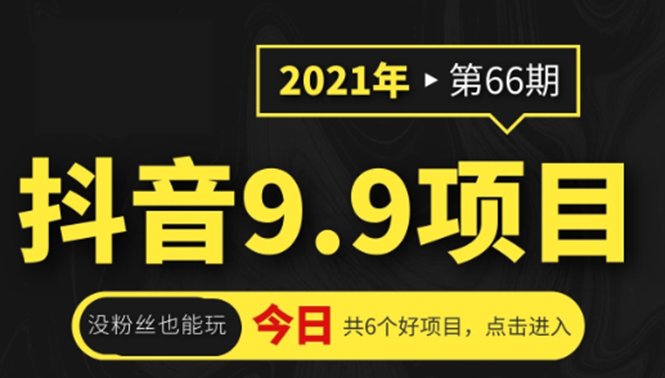 （1855期）抖音9.9课程项目，没粉丝也能卖课，一天300+粉易变现-副业心选