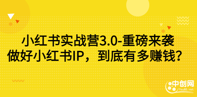 （2861期）小红书实战营3.0-重磅来袭：做好小红书IP，到底有多赚钱？ - 副业心选-副业心选