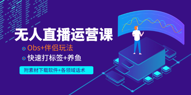 （2765期）无人直播运营课：Obs+伴侣玩法 快速打标签+养鱼（附素材下载软件+各领话术) - 副业心选-副业心选