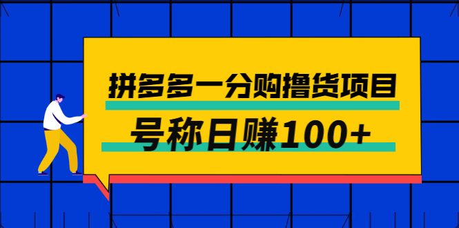 （2698期）外面卖88的拼多多一分购撸货项目，号称日赚100+-副业心选