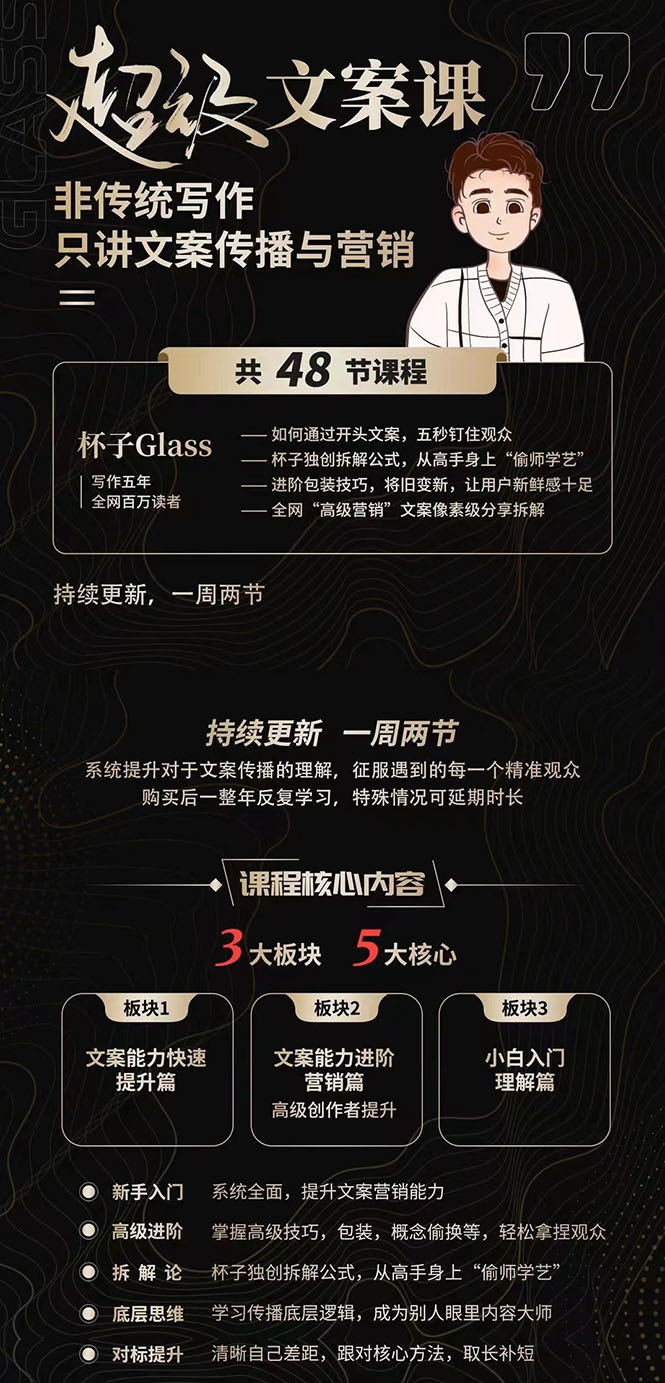 图片[2]-（2579期）超级文案课，百万级文案写作培训：全面系统学习（51节视频课） - 副业心选-副业心选