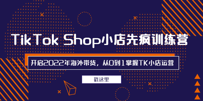 （2463期）TikTok Shop小店先疯训练营，开启2022年海外带货，从0到1掌握TK小店运营 - 副业心选-副业心选
