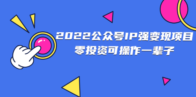 （2460期）2022公众号IP强变现项目，零投资可操作一辈子-副业心选