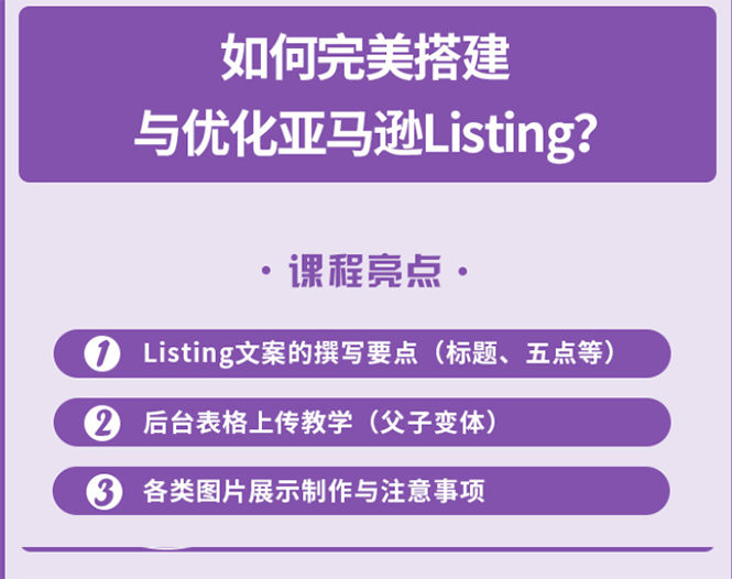 （2442期）完美搭建与优化亚马逊Listing（爆单必修课）-副业心选