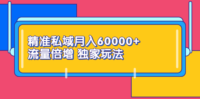 （2353期）精准私域月入60000+ 流量倍增 独家玩法（9节视频课） - 副业心选-副业心选