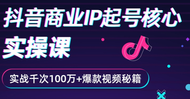 （2336期）抖音爆款商业IP起号核心实操课：带你玩转算法，流量，内容，架构，变现-副业心选