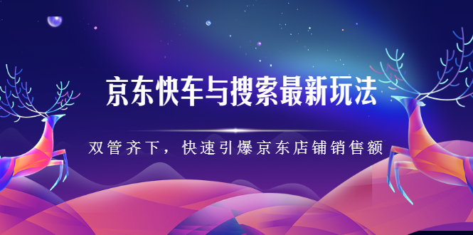（2291期）京东快车与搜索最新玩法：双管齐下月销百万，快速引爆京东店铺销售额 - 副业心选-副业心选