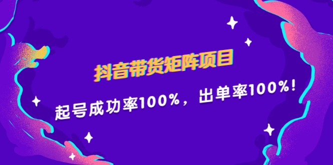 （2249期）抖音带货矩阵项目，起号成功率100%，出单率100%！ - 副业心选-副业心选