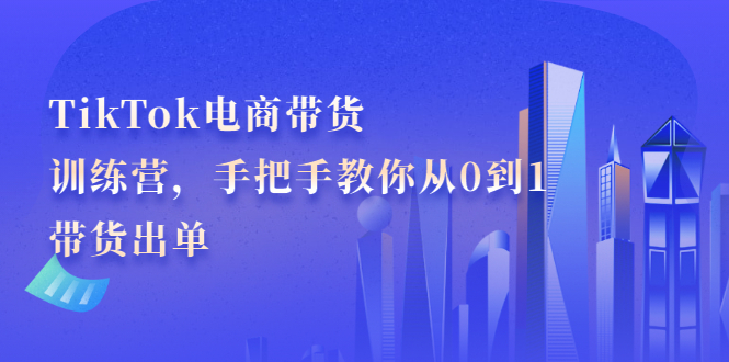 （2172期）TikTok电商带货训练营，手把手教你从0到1带货出单-副业心选