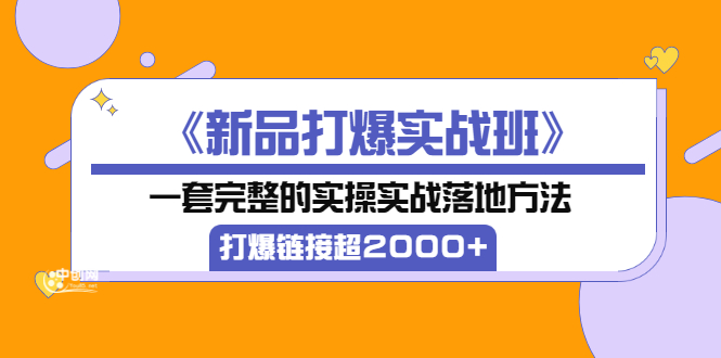 （3175期）《新品打爆实战班》一套完整的实操实战落地方法，打爆链接超2000+（28节课) - 副业心选-副业心选