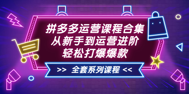 （3415期）拼多多运营课程合集：从新手到运营进阶，轻松打爆爆款（全套系统课程） - 副业心选-副业心选