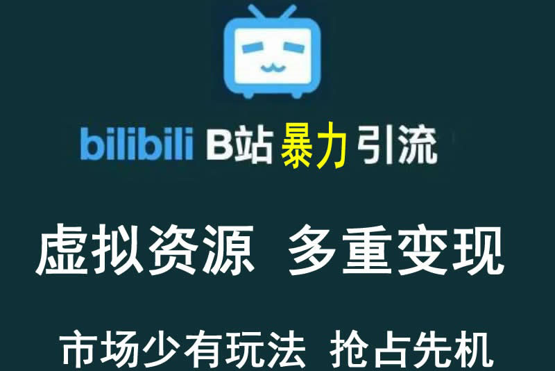 （3425期）【稀缺项目】B站暴力引流 售卖虚拟资源 多重变现法 三剑客让被动收入更稳定-副业心选