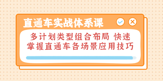 （3475期）直通车实战体系课：多计划类型组合布局 快速掌握直通车各场景应用技巧 - 副业心选-副业心选
