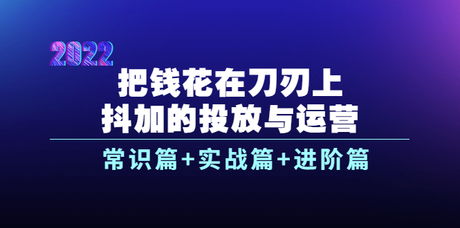 （3700期）把钱花在刀刃上，抖加的投放与运营：常识篇+实战篇+进阶篇（28节课） - 副业心选-副业心选