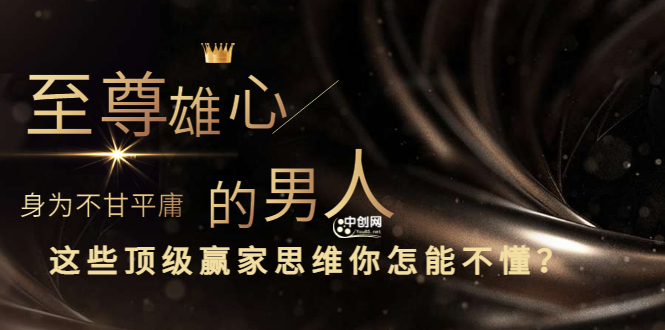 （3077期）干货分享《至尊雄心： 身为不甘平庸的男人，这些顶级赢家思维你怎能不懂?》 - 副业心选-副业心选