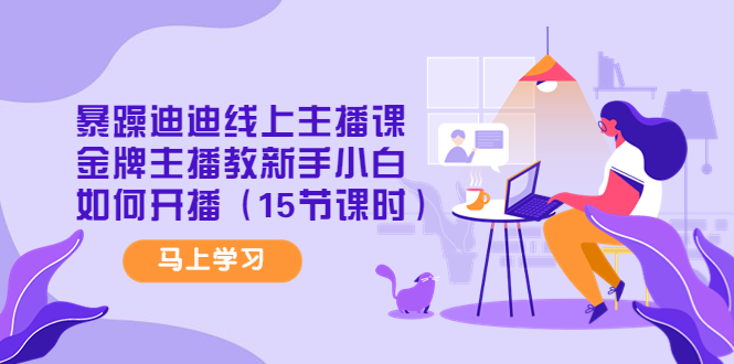 （4203期）暴躁迪迪线上主播课，金牌主播教新手小白如何开播（15节课时） - 副业心选-副业心选