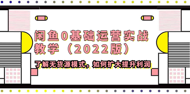 （4196期）闲鱼0基础运营实战教学（2022版）了解无货源模式，如何扩大提升利润 - 副业心选-副业心选
