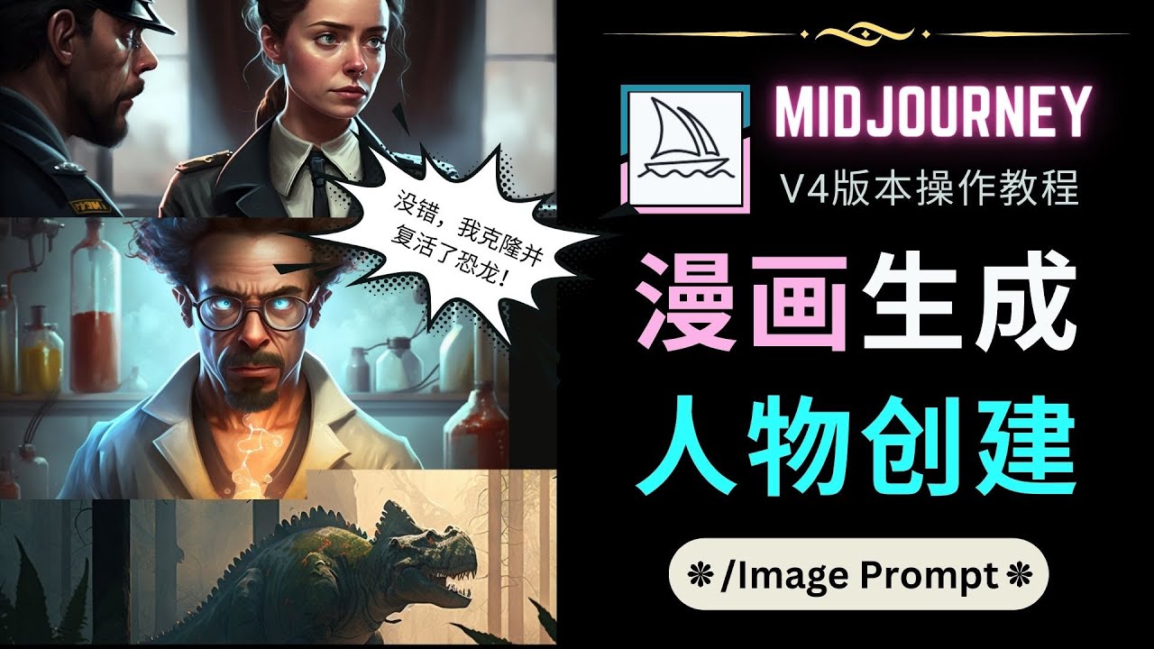 （4899期）Midjourney V4版本操作教程：2个简单参数，完成漫画生成，人物创建 - 副业心选-副业心选
