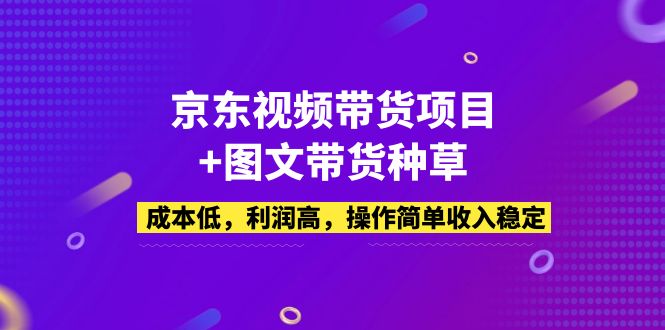 （5035期）京东视频带货项目+图文带货种草，成本低，利润高，操作简单收入稳定 - 副业心选-副业心选