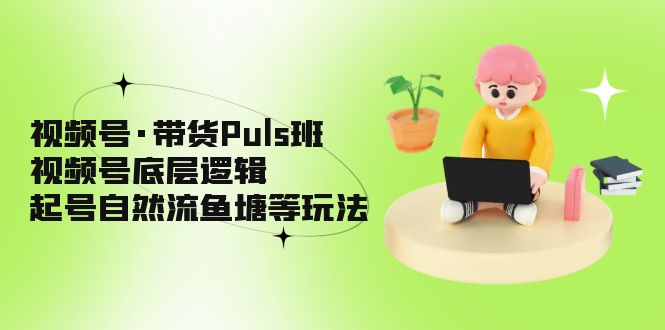 （5027期）视频号·带货Puls班，视频号底层逻辑，起号自然流鱼塘等玩法 - 副业心选-副业心选