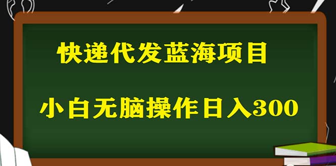 （5573期）2023最新蓝海快递代发项目，小白零成本照抄也能日入300+（附开户渠道） - 副业心选-副业心选