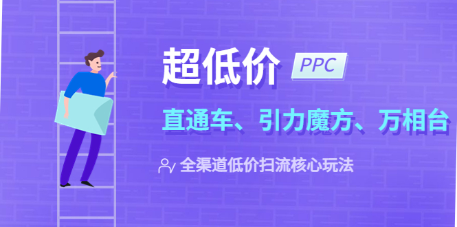（5659期）2023超低价·ppc—“直通车、引力魔方、万相台”全渠道·低价扫流核心玩法-副业心选