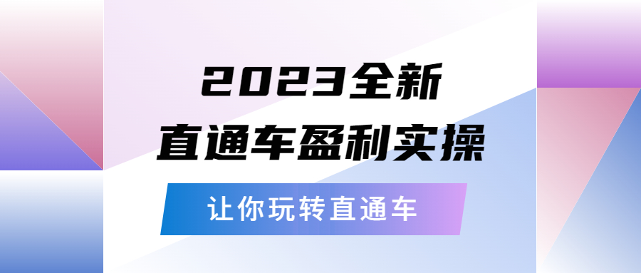 （5714期）2023全新直通车·盈利实操：从底层，策略到搭建，让你玩转直通车 - 副业心选-副业心选