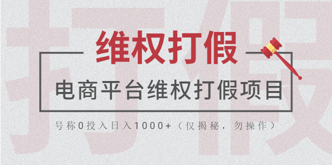 （5709期）电商平台维权打假项目，号称0投入日入1000+（仅揭秘，勿操作） - 副业心选-副业心选