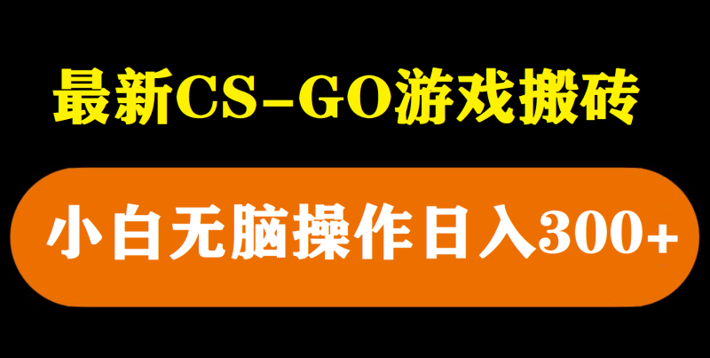（5760期）最新csgo游戏搬砖游戏，无需挂机小白无脑也能日入300+-副业心选