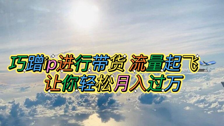 （6014期）巧蹭ip进行带货，流量起飞，让你轻松月入过万【脚本+素材】-副业心选