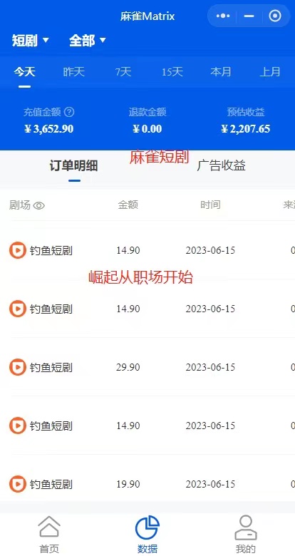 图片[4]-（6349期）市面高端12800米6月短剧玩法(抖音+快手+B站+视频号)日入1000-5000(无水印) - 副业心选-副业心选