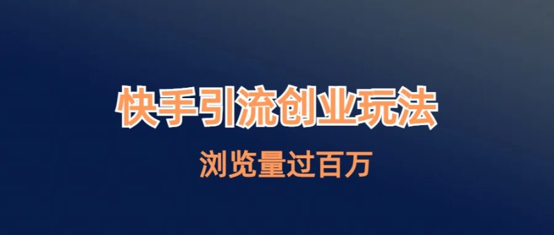 （6691期）快手引流创业笔记玩法浏览量过百万-副业心选