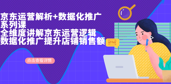 （6931期）京东运营解析与数据化推广系列课，全维度讲解京东运营逻辑+数据化推广提… - 副业心选-副业心选
