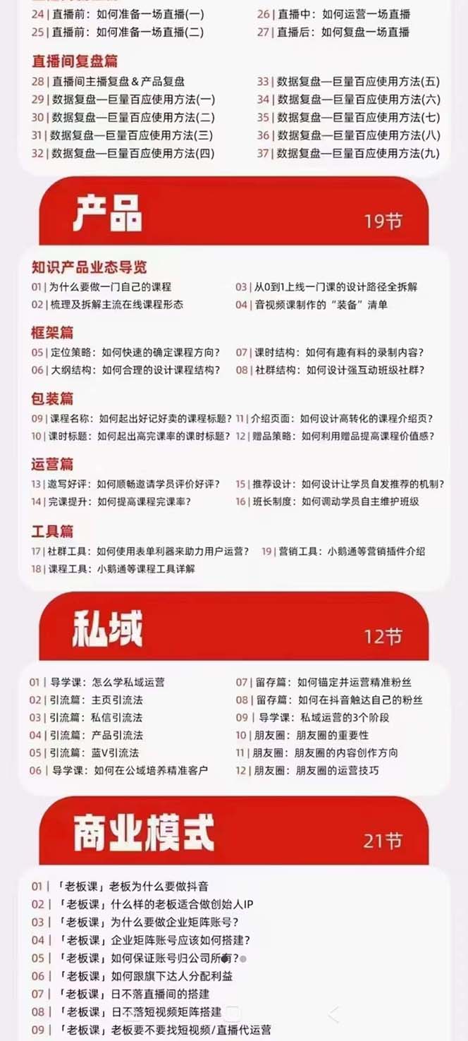 图片[3]-（7129期）网红校长·短视频IP变现通关秘笈：短视频篇+直播篇+产品篇+私域篇+商业模式 - 副业心选-副业心选