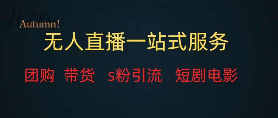 （7654期）无人直播全套服务，变现稳定 - 副业心选-副业心选