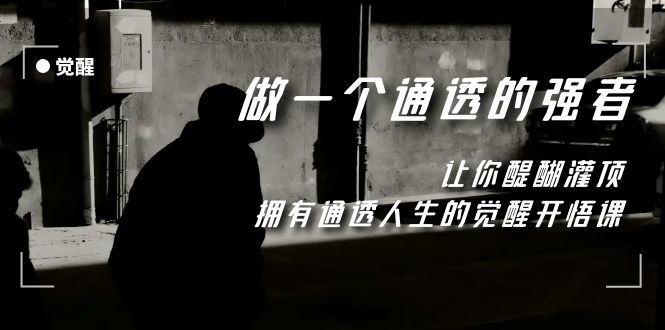 （7696期）觉醒-做一个通透强者，让你醍醐灌顶，拥有通透人生，掌握强大的秘密 - 副业心选-副业心选