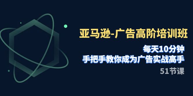 （7739期）亚马逊-广告高阶培训班，每天10分钟，手把手教你成为广告实战高手（51节） - 副业心选-副业心选