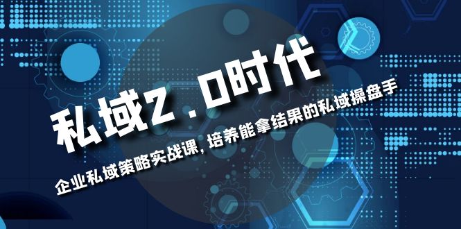 （8291期）私域-2.0时代：企业私域策略实战课，培养能拿结果的私域操盘手-副业心选
