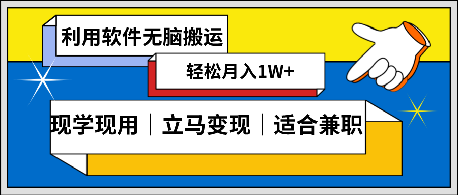 （8496期）低密度新赛道 视频无脑搬 一天1000+几分钟一条原创视频 零成本零门槛超简单 - 副业心选-副业心选