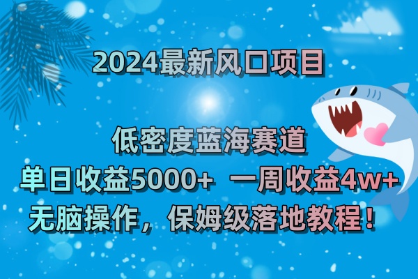 图片[2]-（8545期）2024最新风口项目 低密度蓝海赛道，日收益5000+周收益4w+ 无脑操作，保… - 副业心选-副业心选
