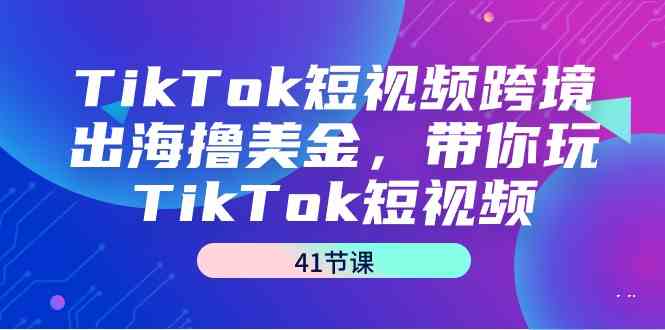 （9155期）TikTok短视频跨境出海撸美金，带你玩TikTok短视频（41节课） - 副业心选-副业心选