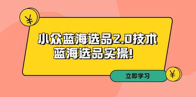 （9189期）拼多多培训第33期：小众蓝海选品2.0技术-蓝海选品实操！ - 副业心选-副业心选